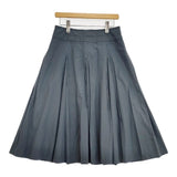 MARGARET HOWELL 578-1232007 SILK COTTON POPLIN SKIRT 定価41800円 スカート 21AW ブルーグレー レディース マーガレットハウエル【中古】5-1204M∞