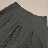 MARGARET HOWELL 578-1232007 SILK COTTON POPLIN SKIRT 定価41800円 スカート 21AW ブルーグレー レディース マーガレットハウエル【中古】5-1204M∞