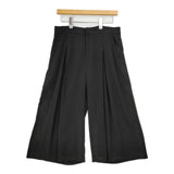 VIVIENNE TAM ポリエステル ワイド ガウチョパンツ ブラック レディース ヴィヴィアンタム【中古】5-0807M∞