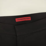 VIVIENNE TAM ポリエステル ワイド ガウチョパンツ ブラック レディース ヴィヴィアンタム【中古】5-0807M∞