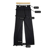 VIVIENNE TAM パワーネット ナイロン イージー パンツ ブラック レディース ヴィヴィアンタム【中古】5-0816M∞