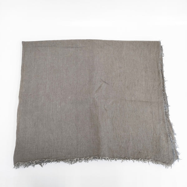 Maison de Vacances 大判 リネン 定価37400円 アパルトモン取扱い ストール グレージュ レディース メゾンドバカンス【中古】5-0726M◎