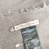 Maison de Vacances 大判 リネン 定価37400円 アパルトモン取扱い ストール グレージュ レディース メゾンドバカンス【中古】5-0726M◎