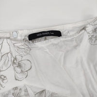 Sita murt スペイン製 コットン ボタニカル ロングスカート ホワイト レディース シタムル【中古】5-0807M∞
