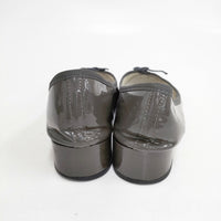 repetto エナメル パテント CENDRILLON パンプス サイズ38 1/2 バレエシューズ グレー レディース レペット【中古】5-0904G◎