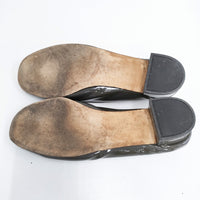 repetto エナメル パテント CENDRILLON パンプス サイズ38 1/2 バレエシューズ グレー レディース レペット【中古】5-0904G◎
