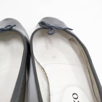 repetto エナメル パテント CENDRILLON パンプス サイズ38 1/2 バレエシューズ グレー レディース レペット【中古】5-0904G◎