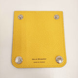 Herve Chapelier ハンドルグリッパー トゥルヌソル 1611L 定価16280円 レザー 革 イエロー レディース エルベ・シャプリエ【中古】5-0614G♪
