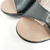 dansko JOANIE FULL GRAIN ストラップ サイズ37 サンダル ブラック レディース ダンスコ【中古】5-0726S◎