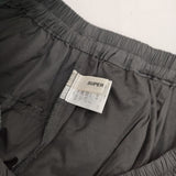 SUPER HAKKA コットンポリエステルナイロンギャザータックスカート ロングスカート グレー レディース スーパーハッカ【中古】5-1204M∞