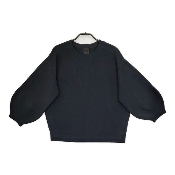 Spick and Span ストレッチボリュームスリーブプルオーバー コットン混　 ニット 濃紺 ネイビー レディース スピックアンドスパン【中古】5-0807M∞