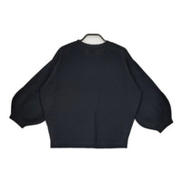 Spick and Span ストレッチボリュームスリーブプルオーバー コットン混　 ニット 濃紺 ネイビー レディース スピックアンドスパン【中古】5-0807M∞