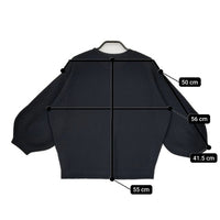 Spick and Span ストレッチボリュームスリーブプルオーバー コットン混　 ニット 濃紺 ネイビー レディース スピックアンドスパン【中古】5-0807M∞