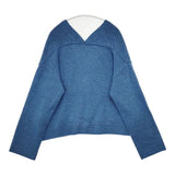 LILASIC カシュクール セーター ニット ブルー レディース リラシク【中古】5-1019T∞