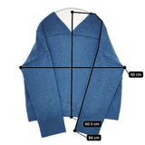 LILASIC カシュクール セーター ニット ブルー レディース リラシク【中古】5-1019T∞