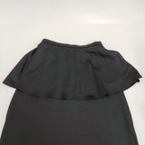 IENA ペプラムティアードスカート サイズ38 定価16500円 24060900816040 ロングスカート 24AW ブラック レディース イエナ【中古】5-0614M♪