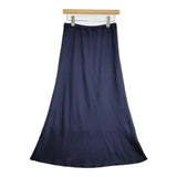 SLOBE IENA サテンマーメイドスカート ロングスカート 22AW ネイビー レディース スローブイエナ【中古】5-1204M∞