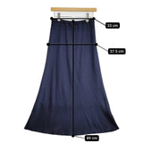 SLOBE IENA サテンマーメイドスカート ロングスカート 22AW ネイビー レディース スローブイエナ【中古】5-1204M∞