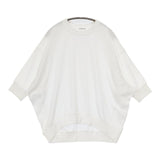 sirenemermaid ガーゼ裏毛ビッグシルエット7分袖トレーナー スウェット オフホワイト レディース シレーヌマーメイド【中古】5-0807M∞