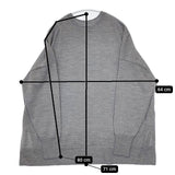 JOURNAL STANDARD relume BiellaYarnワイドクルーネックプルオーバー セーター ニット 24AW グレー レディース ジャーナルスタンダードレリューム【中古】5-1019T∞