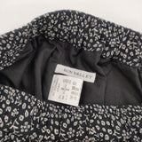 Sun Valley 綿麻綾織 裾フリル ガウチョパンツ ブラック レディース サンバレー【中古】5-0807M∞