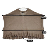 tumugu TK25101 ランダムリブニット 2way ノースリーブ ベスト ベージュ レディース ツムグ【中古】5-1204M∞