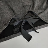 Ehre style エーレ スタイル ぽわん袖 バックリボンニット セーター ニット グレー レディース【中古】5-1019T∞