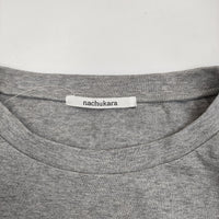 nachukara nk238071 タックスリーブ Ｔシャツ カットソー グレー レディース ナチュカラ【中古】5-0622S♪