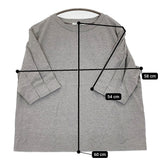 nachukara nk238071 タックスリーブ Ｔシャツ カットソー グレー レディース ナチュカラ【中古】5-0622S♪
