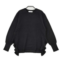 La TOTALITE ミラノリブサイドフリルプルオーバー セーター ニット 22AW ブラック レディース ラトータリテ【中古】5-0907M∞