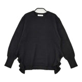 La TOTALITE ミラノリブサイドフリルプルオーバー セーター ニット 22AW ブラック レディース ラトータリテ【中古】5-0907M∞