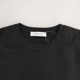 La TOTALITE ミラノリブサイドフリルプルオーバー セーター ニット 22AW ブラック レディース ラトータリテ【中古】5-0907M∞