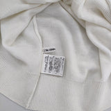 le coeur blanc バックパールエリニットプルオーバー セーター ニット ホワイト レディース ルクールブラン【中古】5-0907M∞