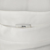 SHIPS オーガニックコットン バリエーションネック TEE サイズM 312-32-0928 Ｔシャツ カットソー ホワイト レディース シップス【中古】5-0708S♪