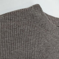 Jines 袖プリーツリブ セーター ニット ブラウン レディース ジネス【中古】5-0907T∞