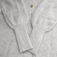 ESICA 未使用 ロングカーディガン サイズF カーディガン グレー レディース エシカ【中古】5-0922T◎