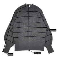 JOURNAL STANDARD L'essage パール畦プルオーバー セーター ニット 24AW グレー レディース ジャーナルスタンダードレサージュ【中古】5-0820T∞