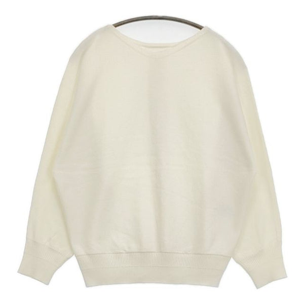 Dessin 【洗える】後ろボタンニット セーター ニット オフホワイト レディース デッサン【中古】5-0911M∞