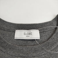 SLOBE IENA ファースリーブプルオーバー 定価14300円 セーター ニット 24AW グレー レディース スローブイエナ【中古】5-0820T∞