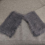 SLOBE IENA ファースリーブプルオーバー 定価14300円 セーター ニット 24AW グレー レディース スローブイエナ【中古】5-0820T∞