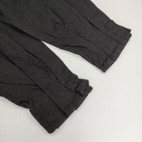 ina 袖口タックプルオーバー コットン ブラウス シャツ ブラック レディース イナ【中古】5-0907T∞
