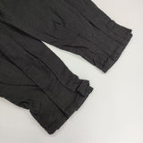ina 袖口タックプルオーバー コットン ブラウス シャツ ブラック レディース イナ【中古】5-0907T∞