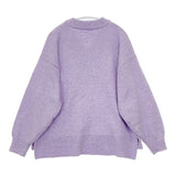Simplicite ウール混Vネックプルオーバー セーター ニット 24AW パープル レディース シンプリシテェ【中古】5-0907T∞