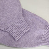 Simplicite ウール混Vネックプルオーバー セーター ニット 24AW パープル レディース シンプリシテェ【中古】5-0907T∞