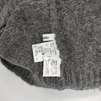 Jines フェイクファー 装飾 アルパカ混 セーター ニット グレー レディース ジネス【中古】5-0907T∞