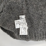 Jines フェイクファー 装飾 アルパカ混 セーター ニット グレー レディース ジネス【中古】5-0907T∞