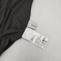 Simplicite クラッシュボイルギャザースカート ロングスカート 23SS グレー レディース シンプリシテェ【中古】5-0911M∞
