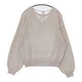 IENA テープヤーン パフ 2WAY プルオーバー 定価17600円 25080900702010 ニット 25SS ベージュ レディース イエナ【中古】5-0614M♪