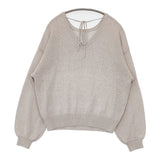 IENA テープヤーン パフ 2WAY プルオーバー 定価17600円 25080900702010 ニット 25SS ベージュ レディース イエナ【中古】5-0614M♪