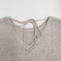 IENA テープヤーン パフ 2WAY プルオーバー 定価17600円 25080900702010 ニット 25SS ベージュ レディース イエナ【中古】5-0614M♪